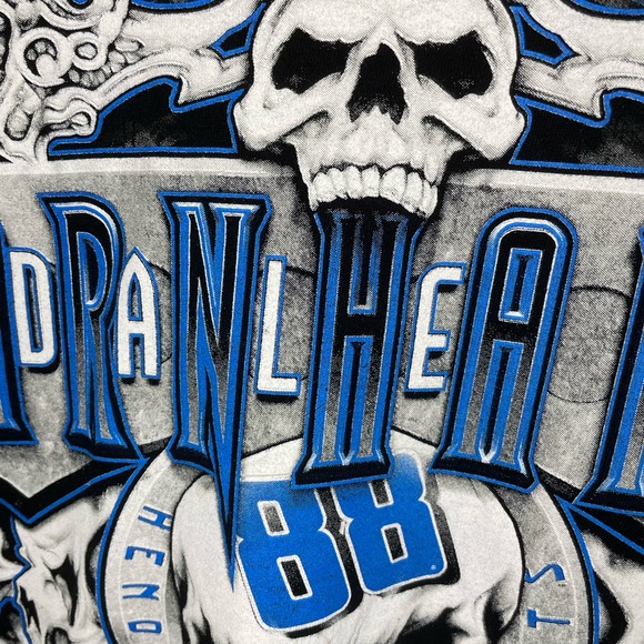 Chase Authentics Dale Earnhardt Jr. T Shirt Skulls NASCAR Mens Size XL - Picture 9 of 10